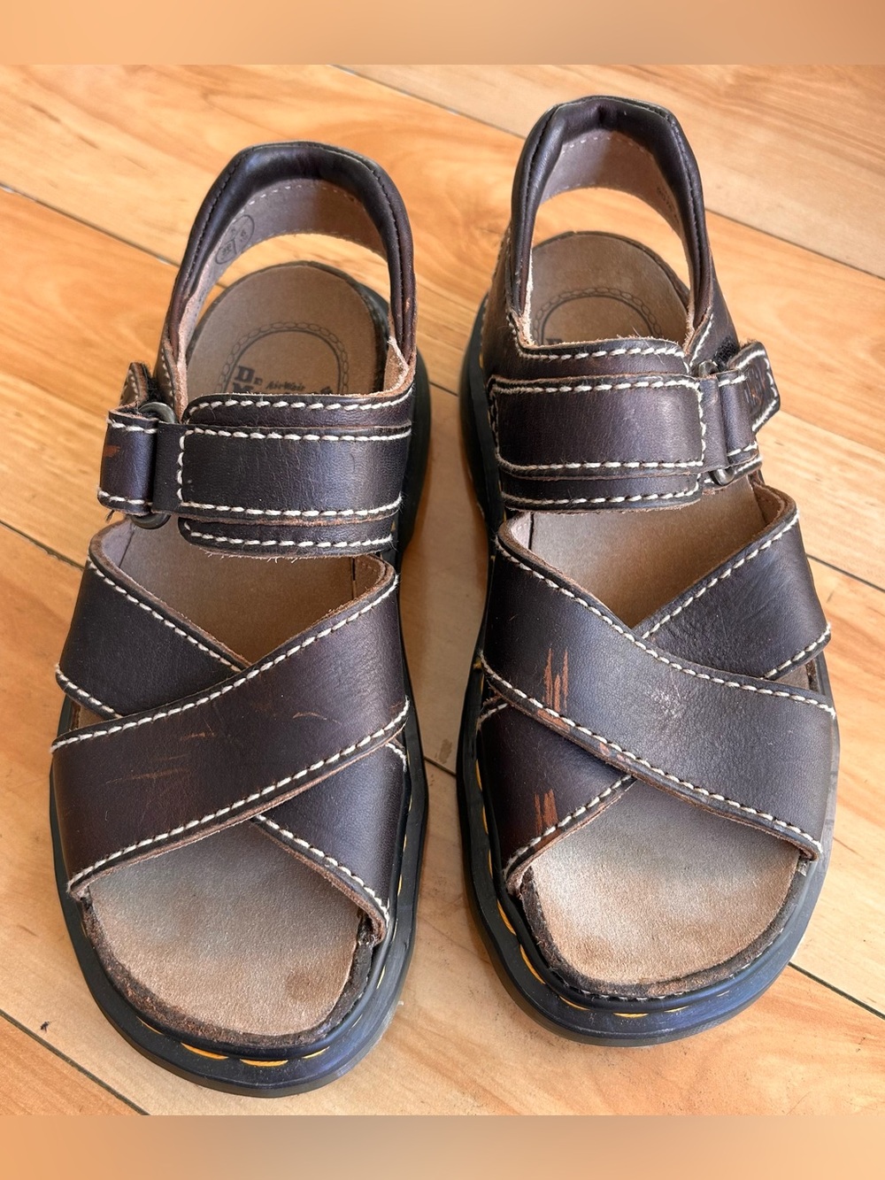 Vintage Dr. Martens Sandals England 9076 Mens 6 Fisherman Chunky Read